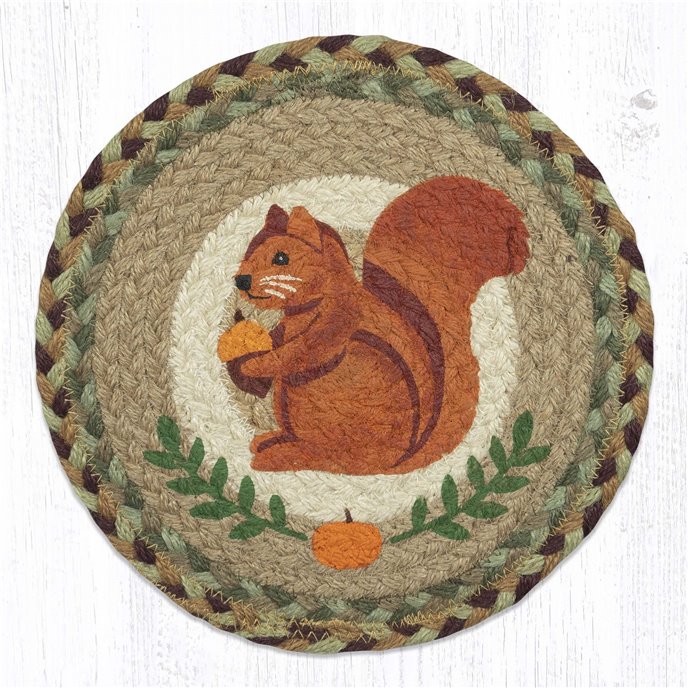Squirrel Printed Round Trivet 10"x10" Thumbnail