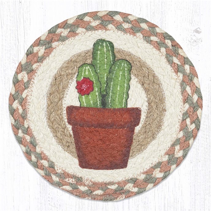 Cacti 2 Printed Round Trivet 10"x10" Thumbnail