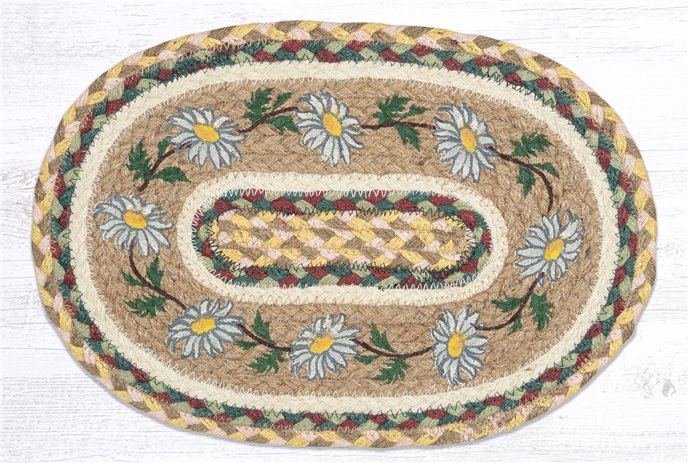 Daisy Printed Oval Swatch 10"x15" Thumbnail