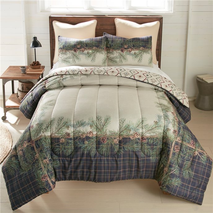 Pine Boughs 3 Piece Queen Comforter Set Thumbnail