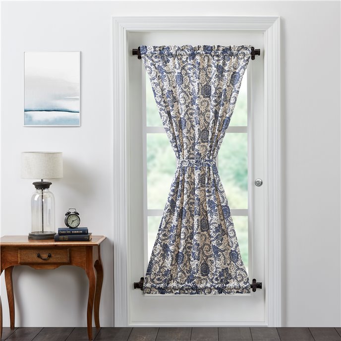 Dorset Navy Floral Door Panel 72x40 Thumbnail