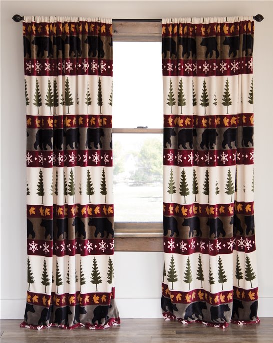Carstens Tall Pines Rustic Cabin Curtain Panels (Set of 2) Thumbnail