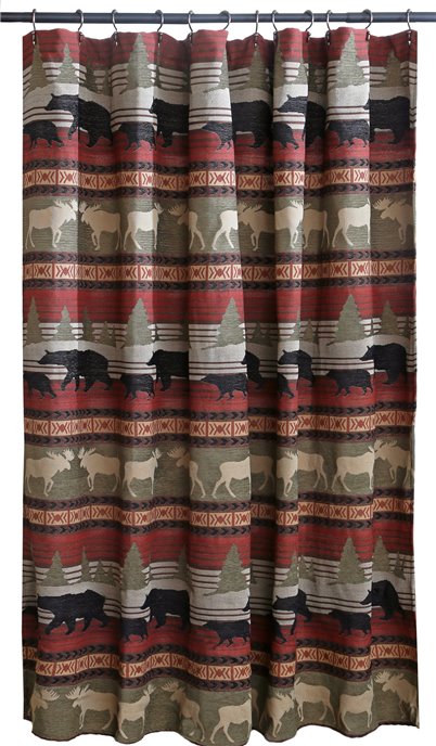 Carstens Ontario Wilderness Rustic Cabin Shower Curtain Thumbnail