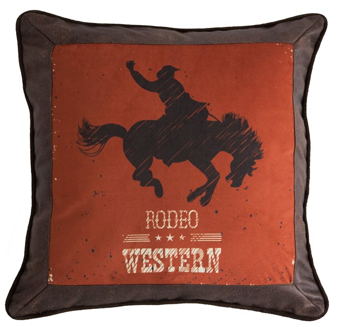 Carstens Western Rodeo Country Throw Pillow 18x18 Thumbnail