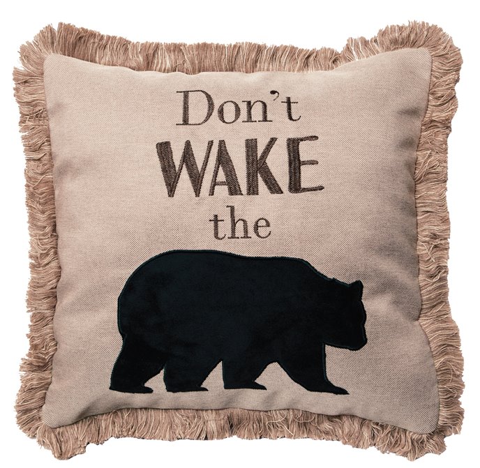 Don't wake the Bear pillow Thumbnail