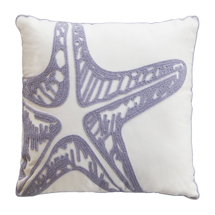 Lavendar Starfish pillow Thumbnail