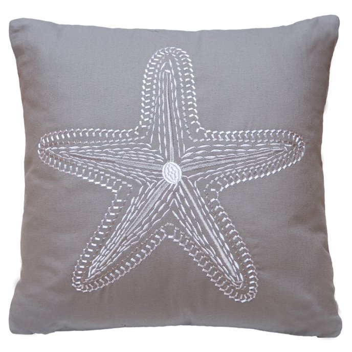 Embroidered Starfish pillow Thumbnail