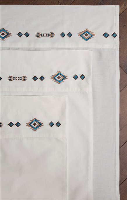 Carstens Embroidered Southwestern Sheet Set, King Thumbnail