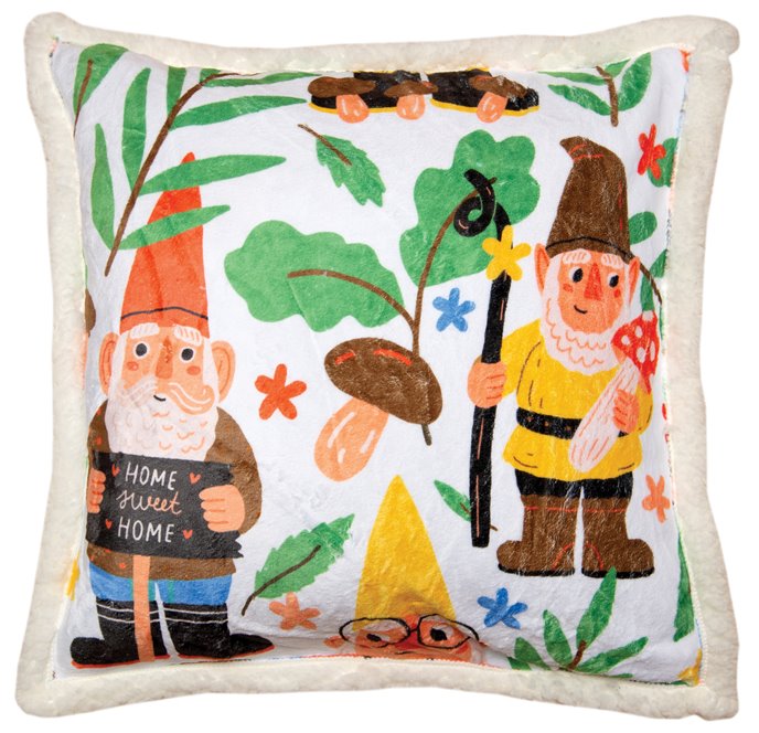 Gnomes Plush Sherpa Pillow Thumbnail