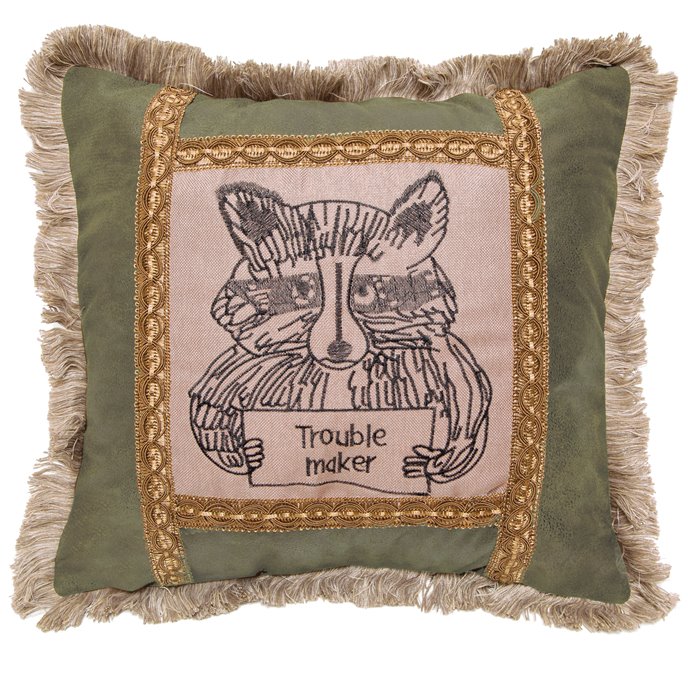 Trouble Pillow 18"x18" Thumbnail