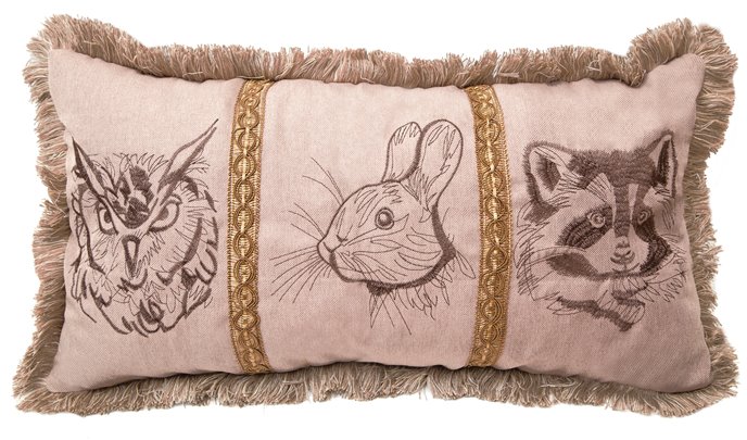 Woodland Animals Pillow 14"x26" Thumbnail