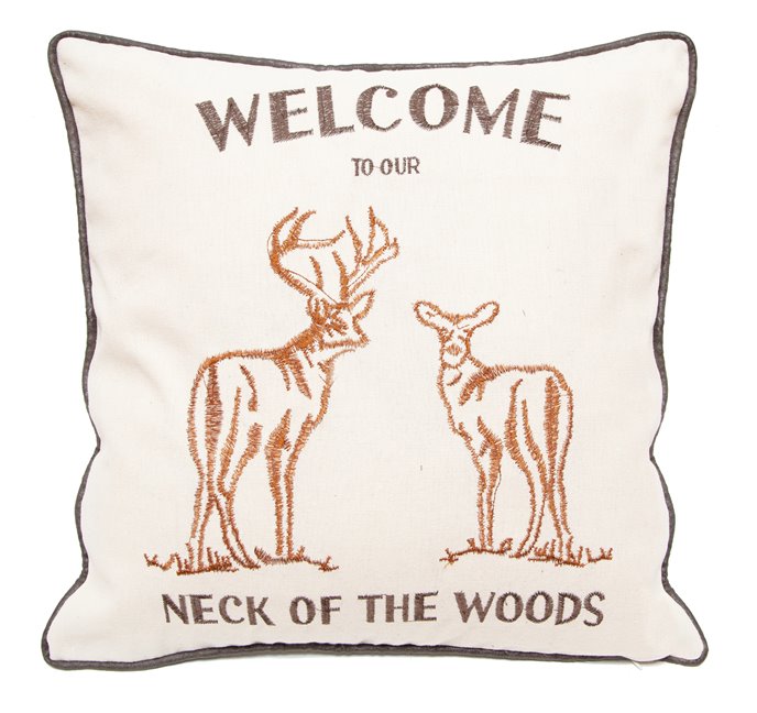 Our Neck of the Woods Pillow 18"x18" Thumbnail