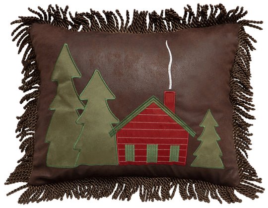 Hidden Cabin Rustic Cabin Throw Pillow (Insert Included) 16" x 20" Thumbnail