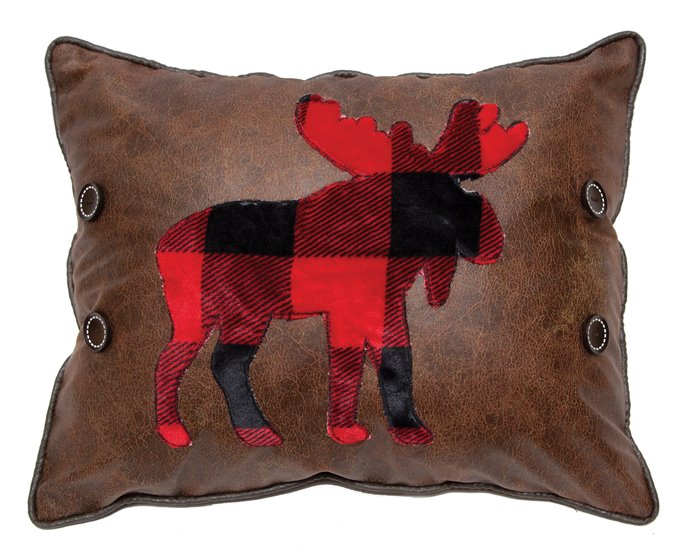 Lumberjack Moose Pillow 16"x20" Thumbnail