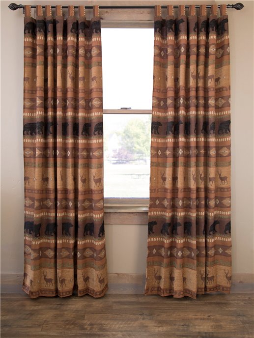 Carstens Autumn Trails Rustic Cabin Curtain Panels (Set of 2) Thumbnail