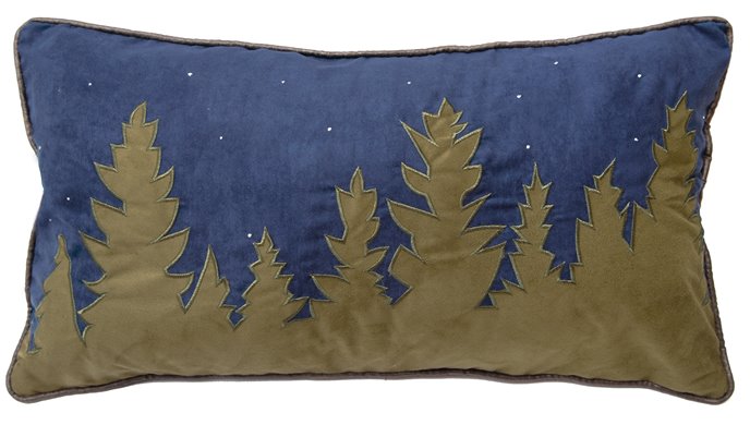 Night Woods Pillow 14"x26" Thumbnail