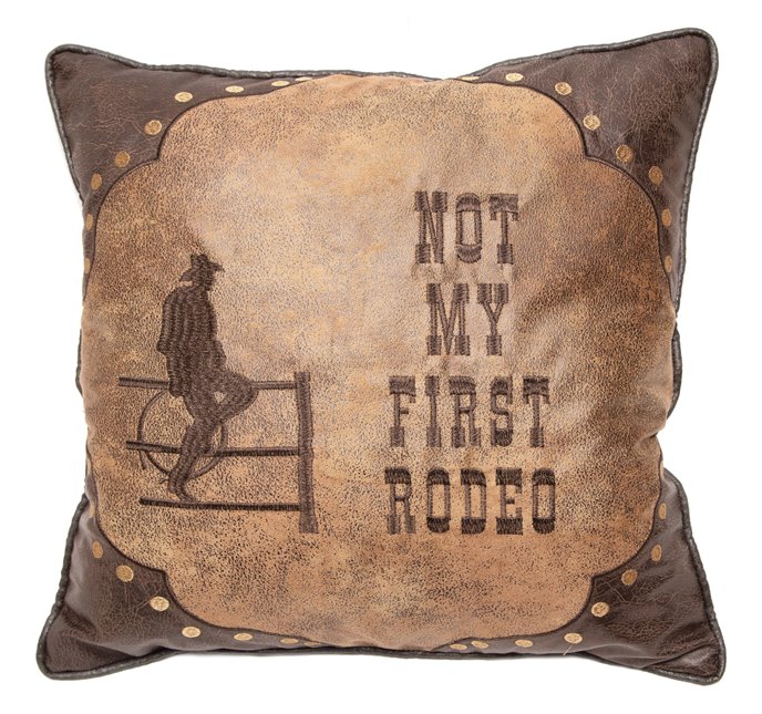 Not My First Rodeo Pillow 18"x18" Thumbnail