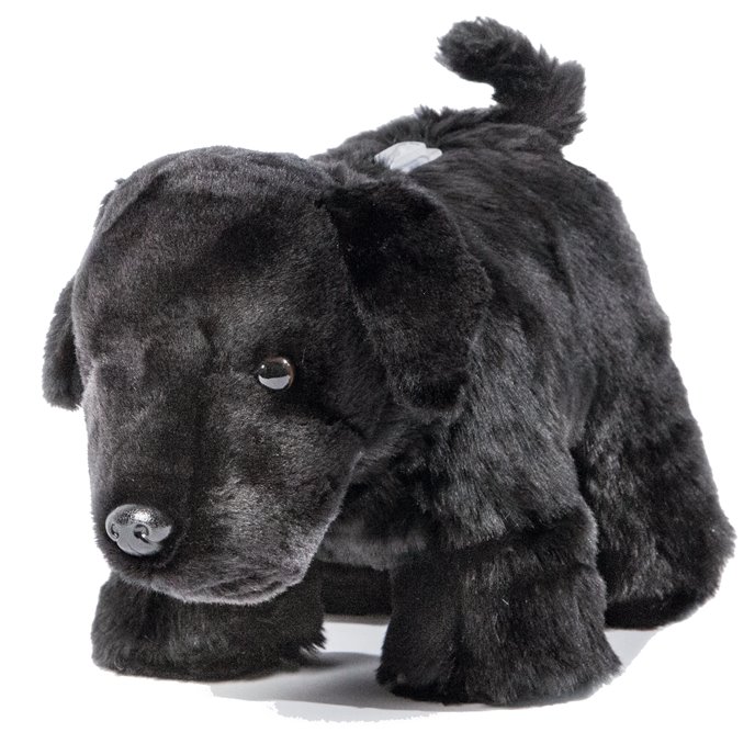 Carstens Plush Black Lab Dog Coin Bank Thumbnail