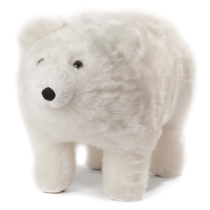 Carstens Frosty Polar Bear Rustic Cabin Footstool Thumbnail