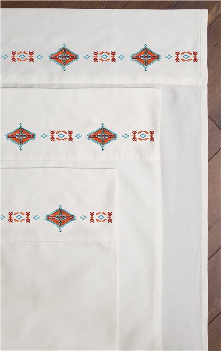 Queen Embroidered Taos Sheets Thumbnail