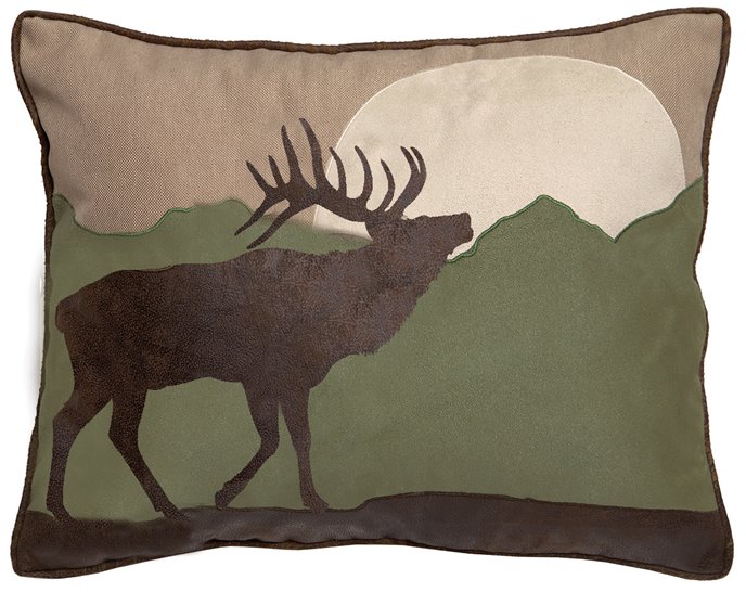 Elk Scene Pillow 16"x20" Thumbnail