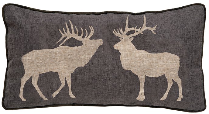 Two Elk Pillow 14"x26" Thumbnail