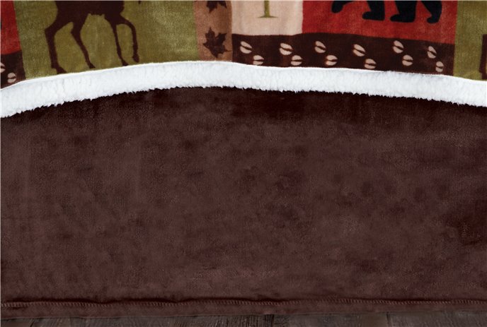 Carstens Solid Brown Plush Velvet Bed Skirt, King Thumbnail