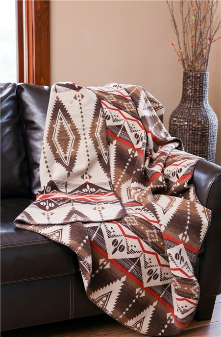 Carstens Pecos Trails Southwestern Throw Blanket Thumbnail