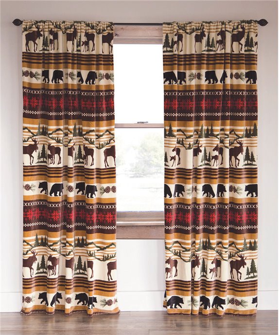 Carstens Hinterland Rustic Cabin Curtain Panels (Set of 2) Thumbnail