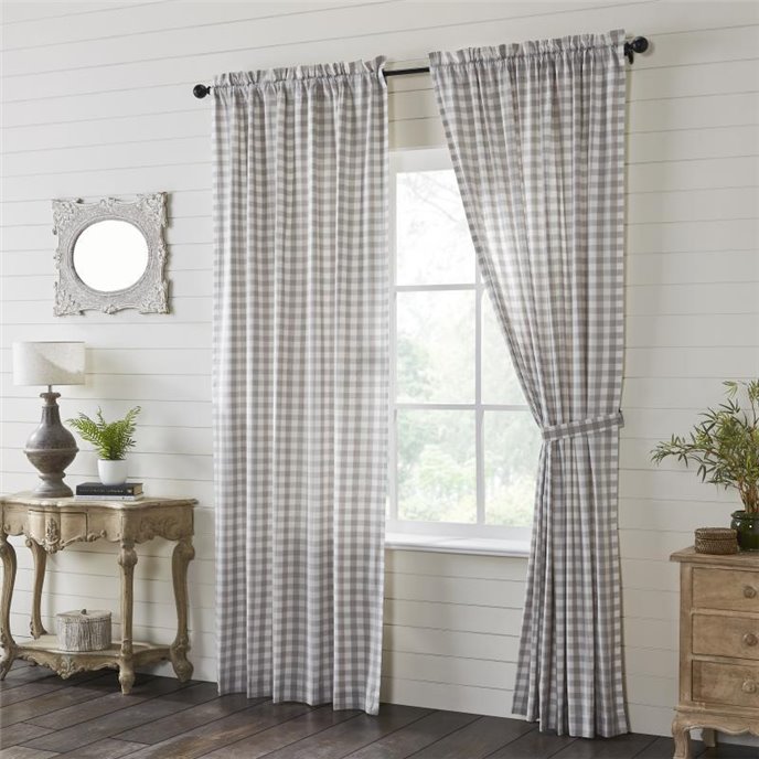 Annie Buffalo Grey Check Panel Set of 2 96x50 Thumbnail