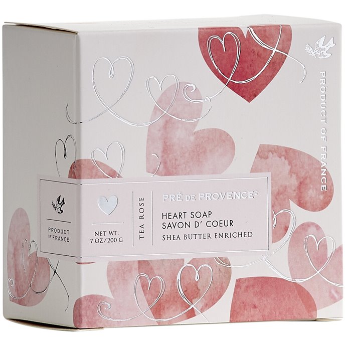Pre de Provence Heart Soap Tea Rose Gift Box - 200G Thumbnail