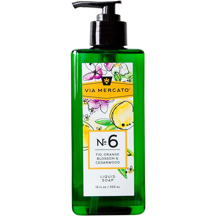 Via Mercato Liquid Hand Soap No 6. Fig Orange Blossom & Cedarwood - 355 ML Thumbnail