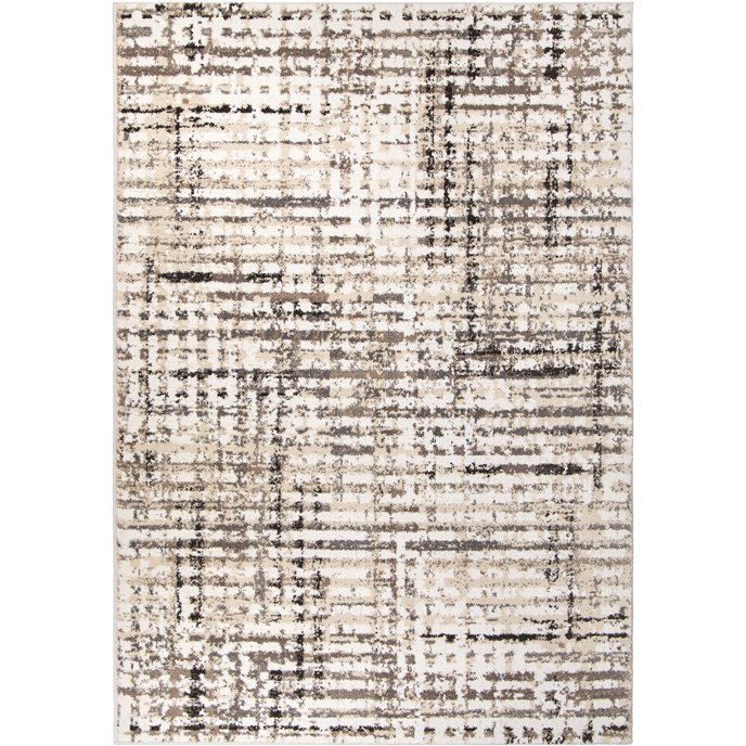 Griddle White 5'1" x 7'6" Rug Thumbnail