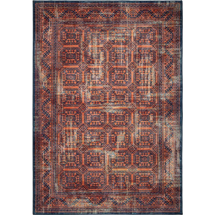 Northern Mashad Thatch Red 5'3"x7'6" Rug Thumbnail