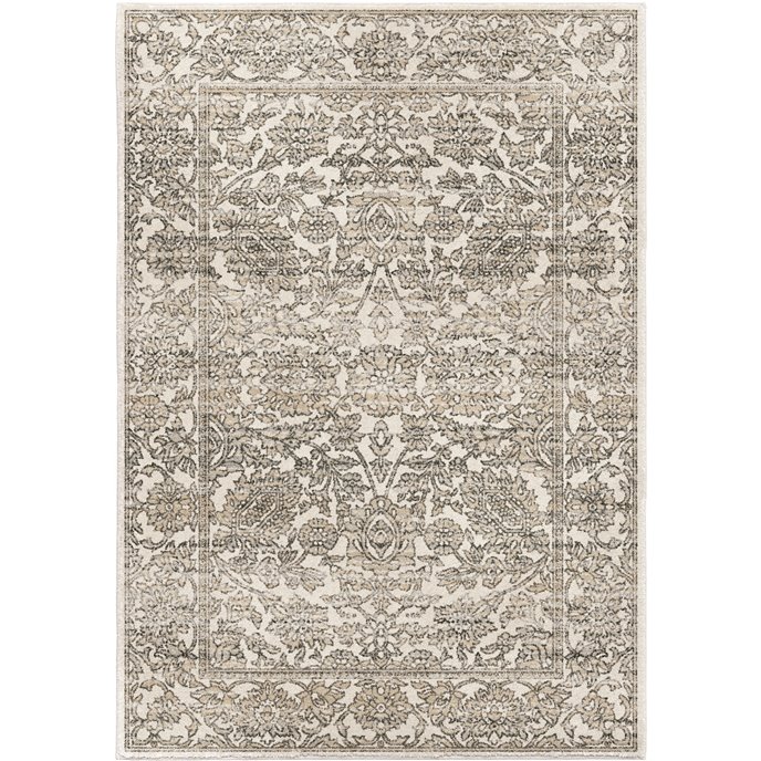 Persian Tonal Light Grey 6'7"x9'6" Rug Thumbnail