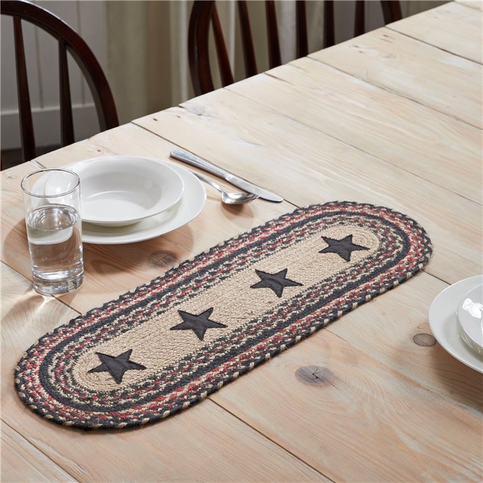 Colonial Star Jute Oval Runner 8x24 Thumbnail