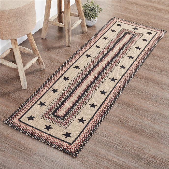 Colonial Star Jute Rug/Runner Rect w/ Pad 24x78 Thumbnail