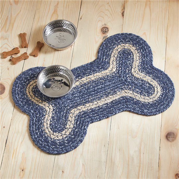 Great Falls Blue Indoor/Outdoor Medium Bone Rug 15x23 Thumbnail