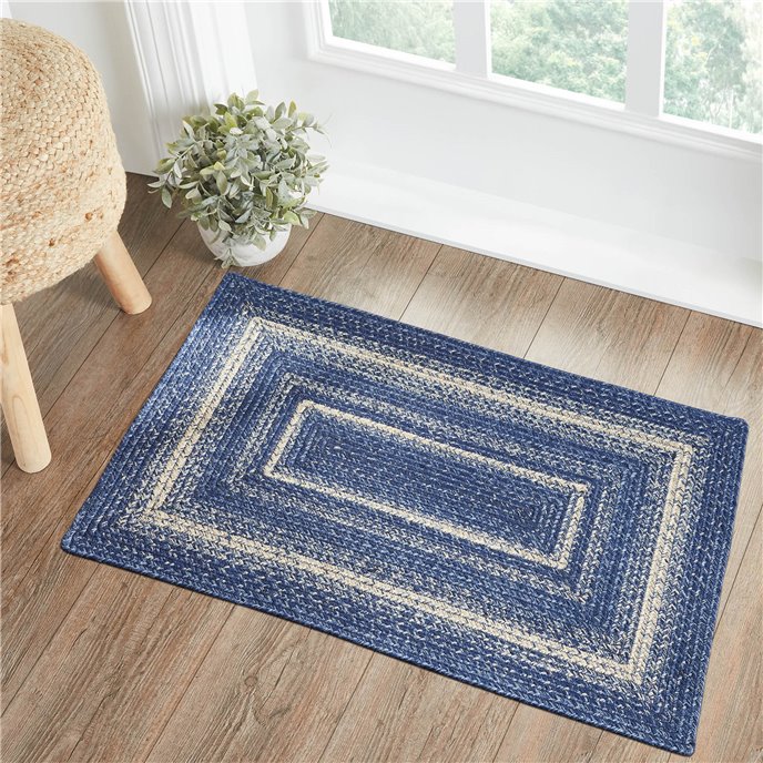 Great Falls Blue Jute Rug Rect 24x36 Thumbnail