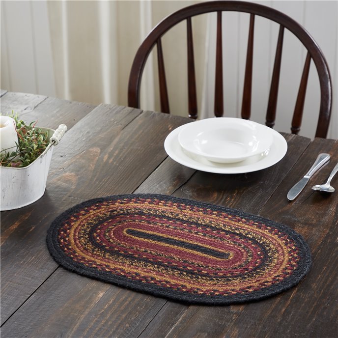 Heritage Farms Jute Oval Placemat 10x15 Thumbnail