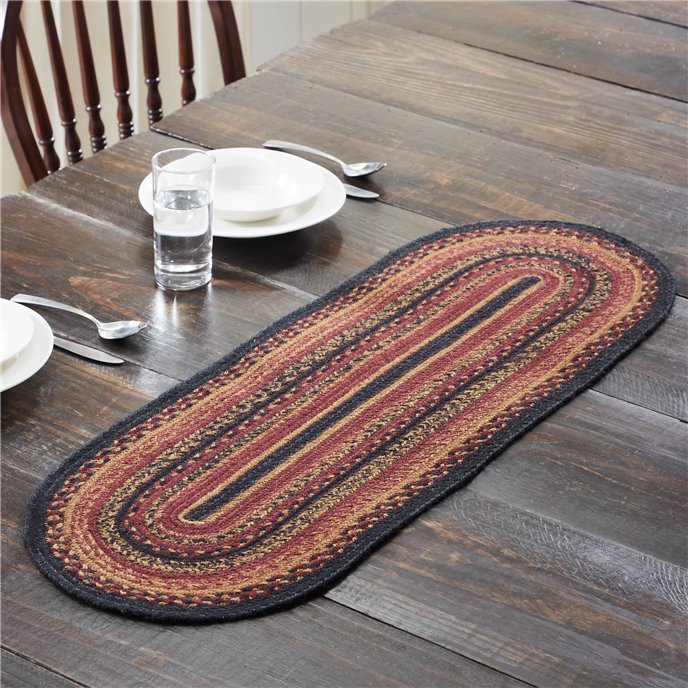 Heritage Farms Jute Oval Runner 13x36 Thumbnail