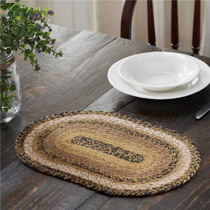 Kettle Grove Jute Oval Placemat 10x15 Thumbnail