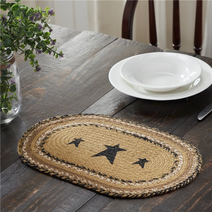 Kettle Grove Jute Placemat Stencil Stars 10x15 Thumbnail