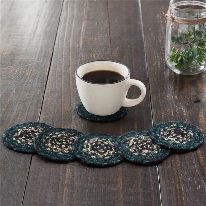 Pine Grove Jute Coaster Set of 6 Thumbnail