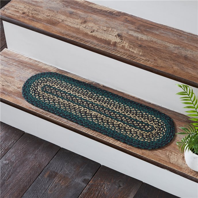 Pine Grove Jute Stair Tread Oval Latex 8.5x27 Thumbnail