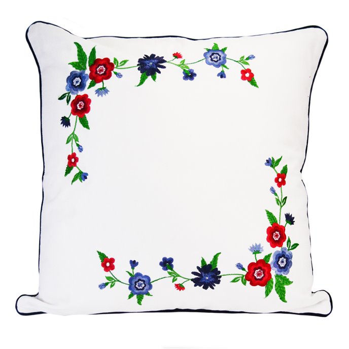 Dawson "White Emblem" Decorative Pillow Thumbnail