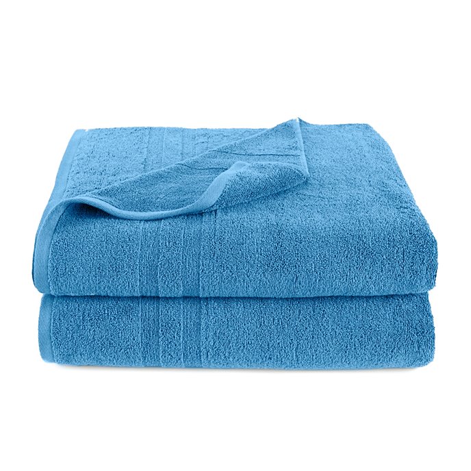 Martex Purity 2-Piece Blue Bath Sheet Set Thumbnail