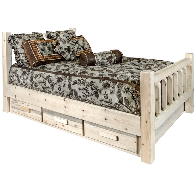 Homestead Cal King Bed w/ Storage - Ready to Finish Thumbnail