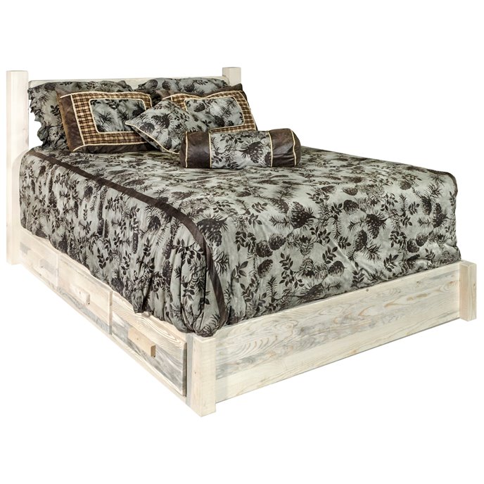 Homestead King Platform Bed w/ Storage - Ready to Finish Thumbnail