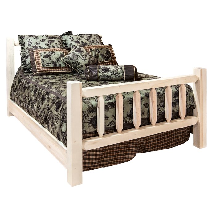 Homestead Cal King Bed - Clear Lacquer Finish Thumbnail